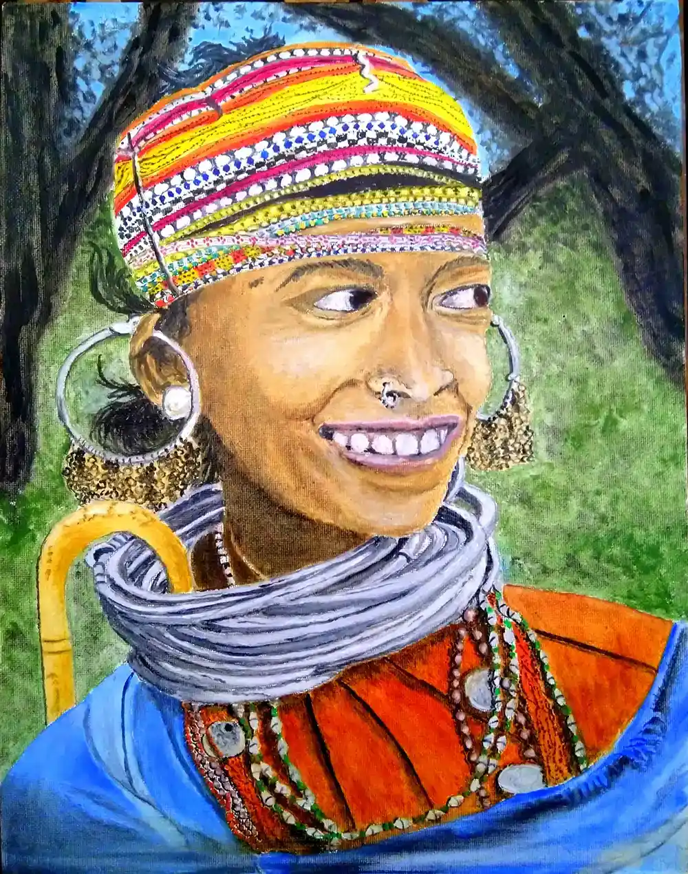 She Who Outshines, Oil Painting, Realistic, Home decor, Wall decor, Artwork, Handpainted, Art, Painting, VistaPallette